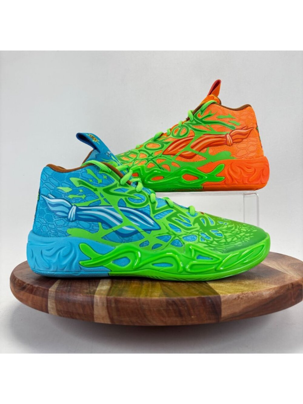Puma Lamelo Ball MB 04 Mn 8.5 Teenage Mutant Ninja Turtles Leonardo Michelangelo - Picture 7 of 10